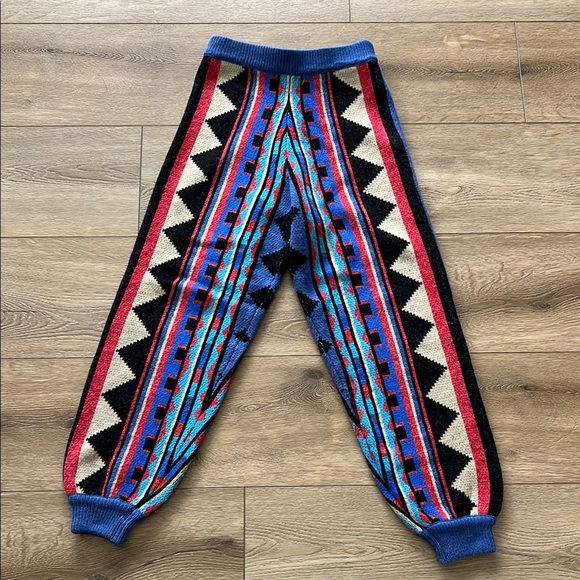 FARM Rio Pants - Farm Rio Julie Stripe Patch Sweats